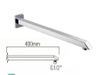 S.S chromed shower arm HYSA11