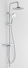 S.S big shower set chromed without mixer HY9001