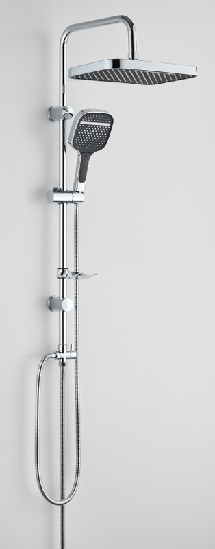 S.S big shower set chromed without mixer HY8016