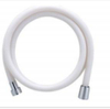 Transparent with silver line PVC shower hose H-14white