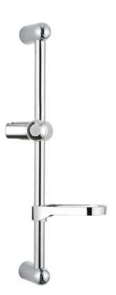 ABS shower holder and wall bracket with steel sliding rail HY6012