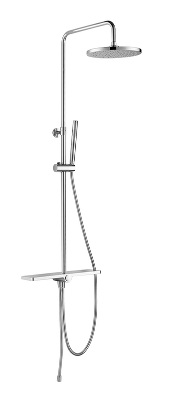 S.S big shower set chromed without mixer HY8012