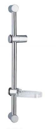 ABS shower holder and wall bracket with steel sliding rail HY6013