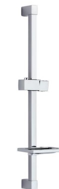 ABS shower holder and wall bracket with steel sliding rail HY6004