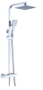 S.S big shower set chromed with mixer HY9005