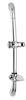 ABS shower holder and wall bracket with steel sliding rail HY6009