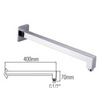 Premium Shower Head Arm with Chrome Finish