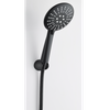 Fashionable Round Black Painting Shower Handheld Set